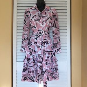 Shirtdress + Belt- fun and eye-catching! EUC 3/$19